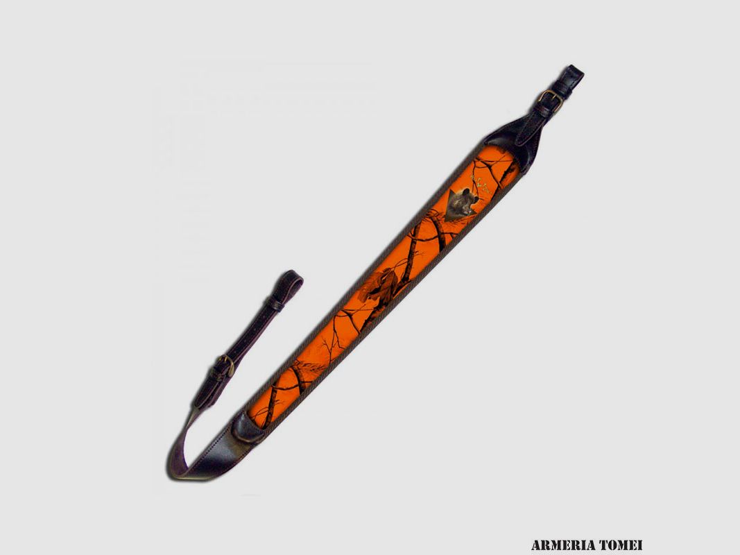 WILD ZONE – NEOPRENLEDERGURT 98CM ORANGE (SCHWEIN)