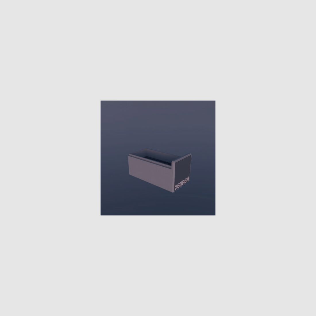 Filamelt Munitionsbox / .260 Remington / ‘Schiebedeckel’ / Patronenbox, Ammo Box