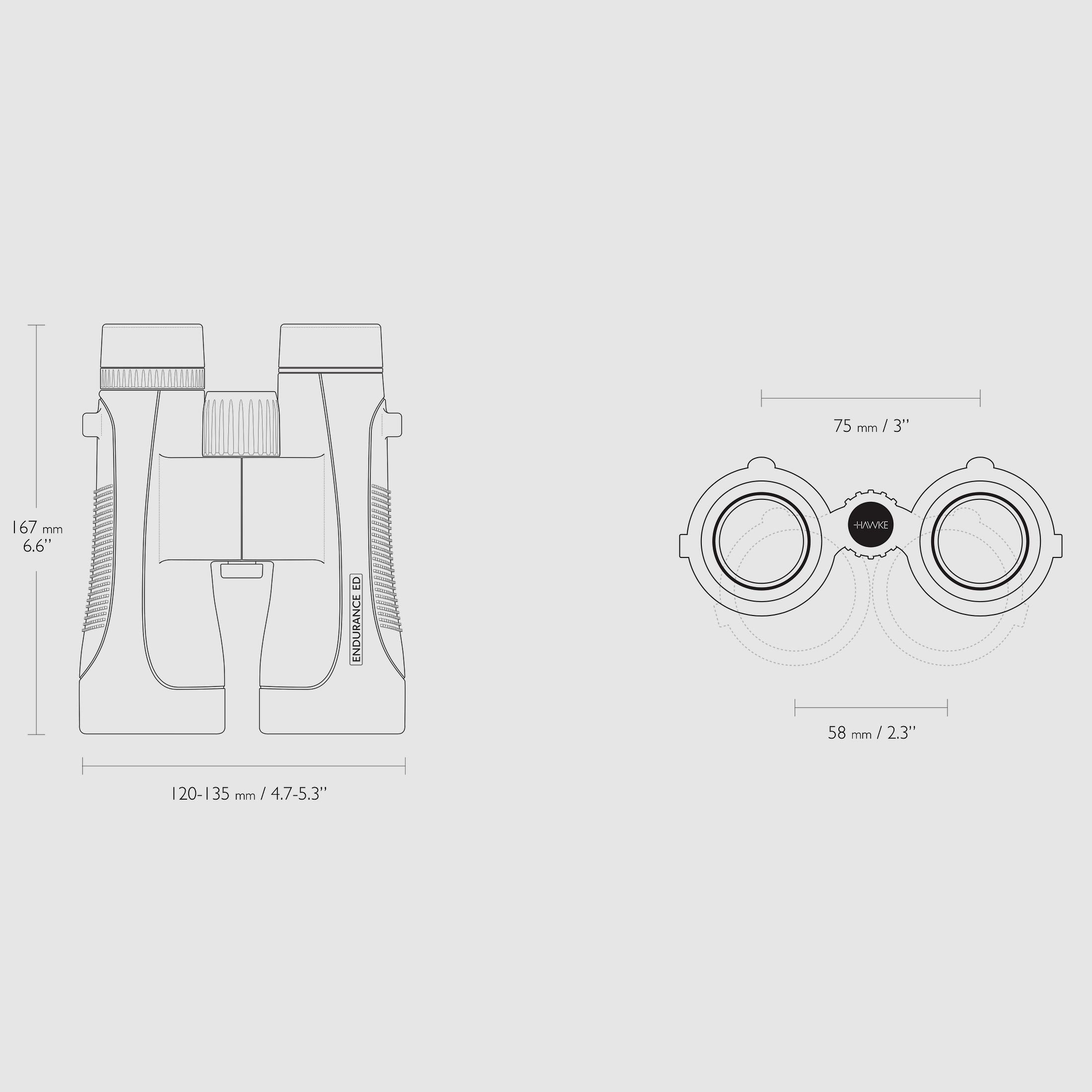 Hawke 36211 ENDURANCE ED 12x50 FERNGLAS VERDE