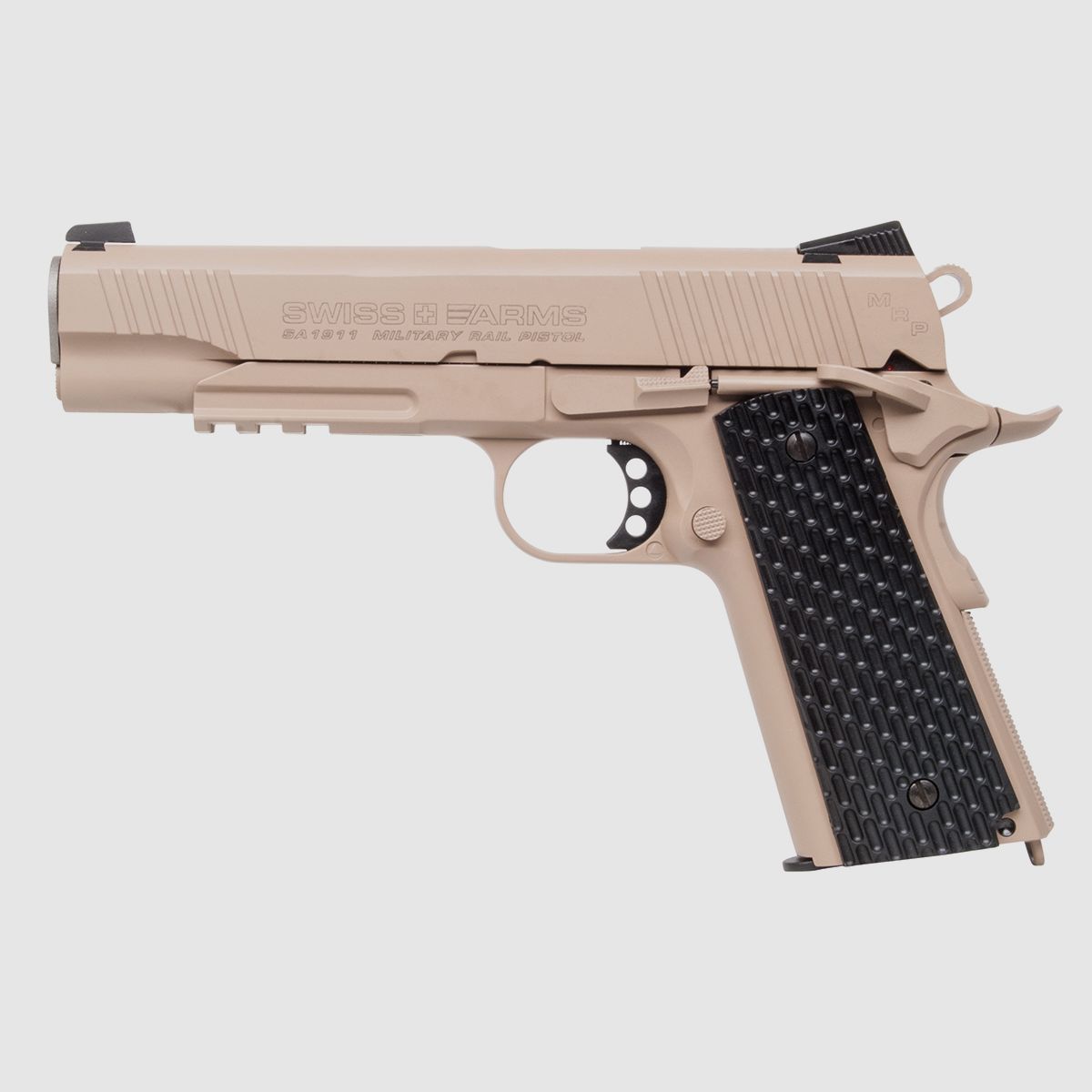 Swiss Arms P1911 Tan 4,5mm BB - Druckluft Co2 BlowBack