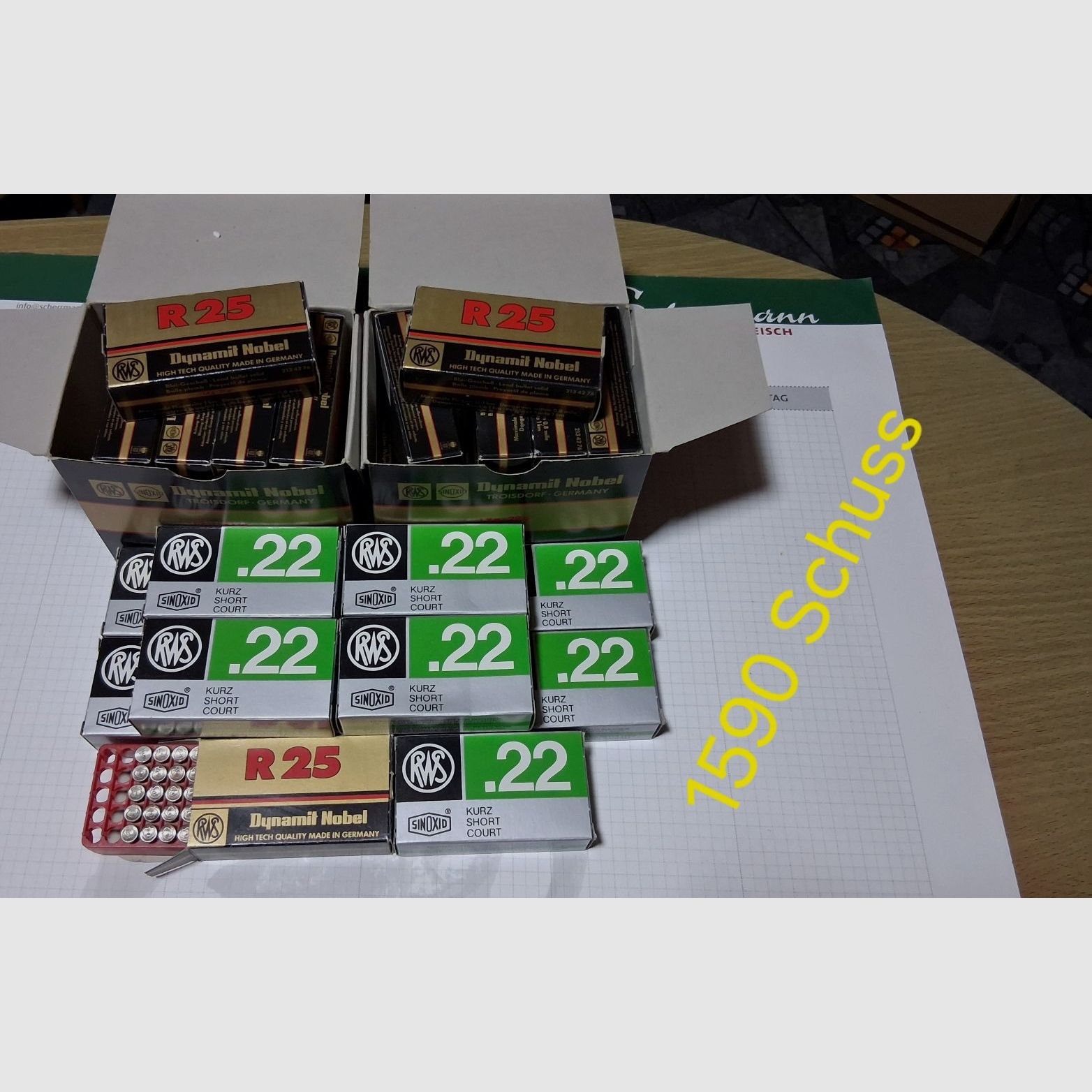 Munition RWS 22 Kort