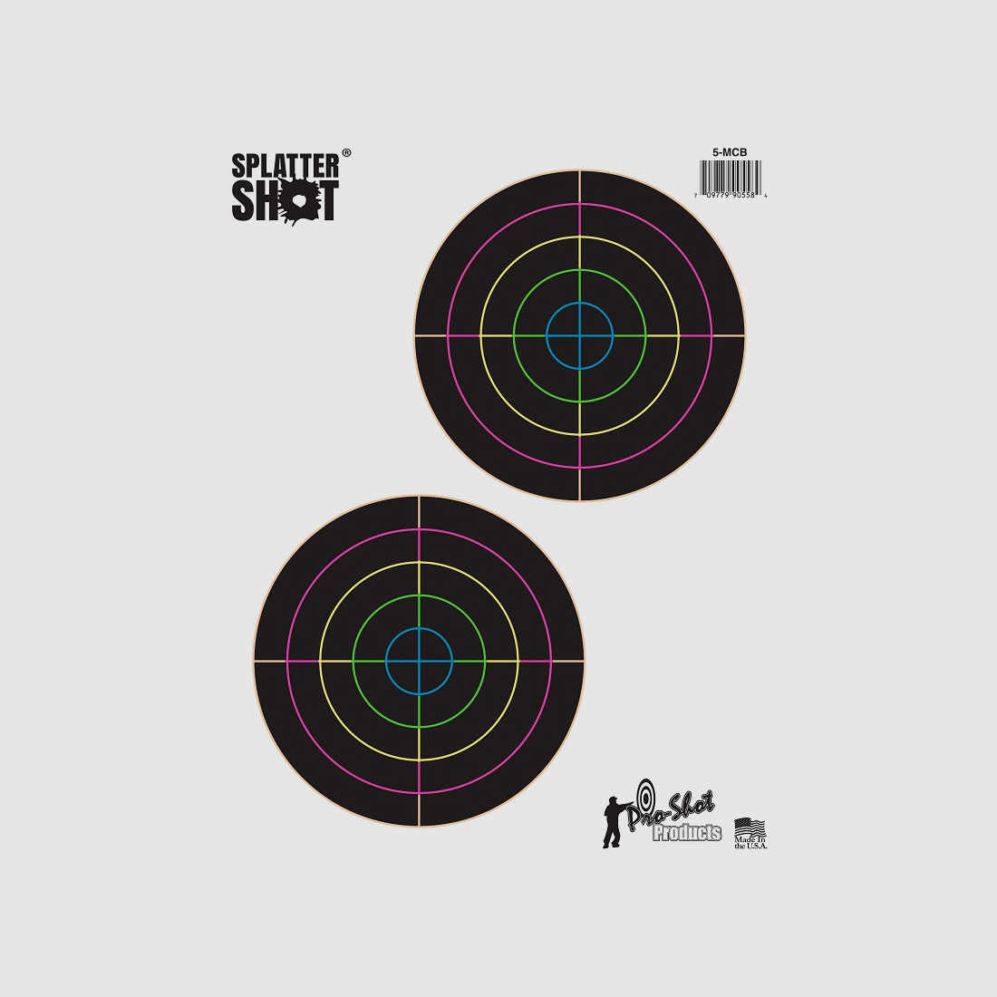 10 Bullseye Multi-Color Doelen 13cm