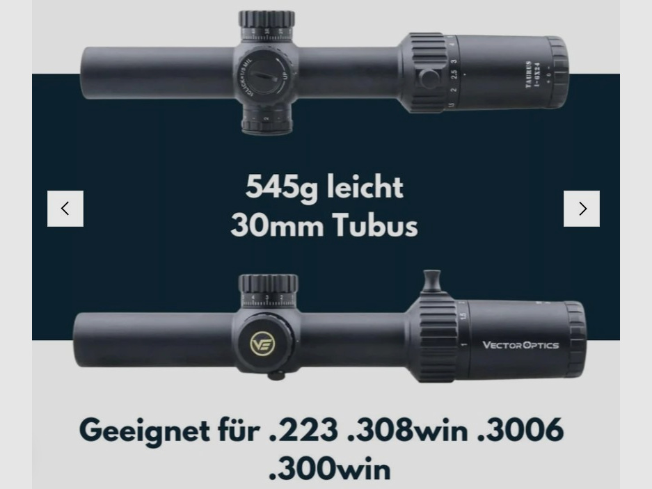 Vector Optics SCFF-27 Taurus 1-6x24FFP - Montage für 21mm Picatinny