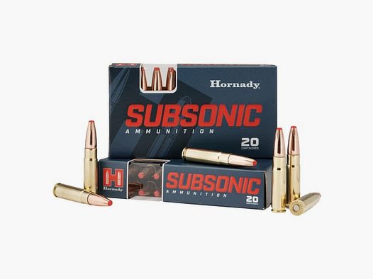 HORNADY 80877 SUBSONIC AMMO .300 BLACKOUT 190GR SUB-X 20/200