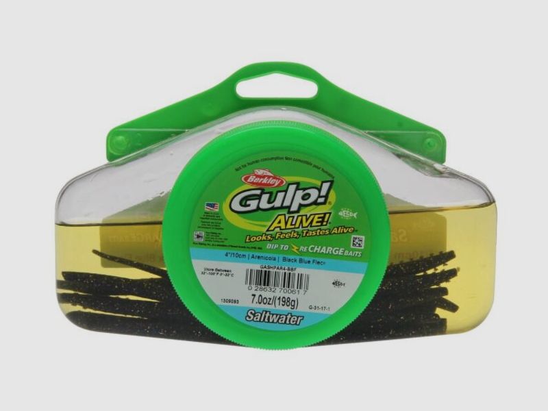 Gulp Alive – Sandworm 10 cm – Black/Blue