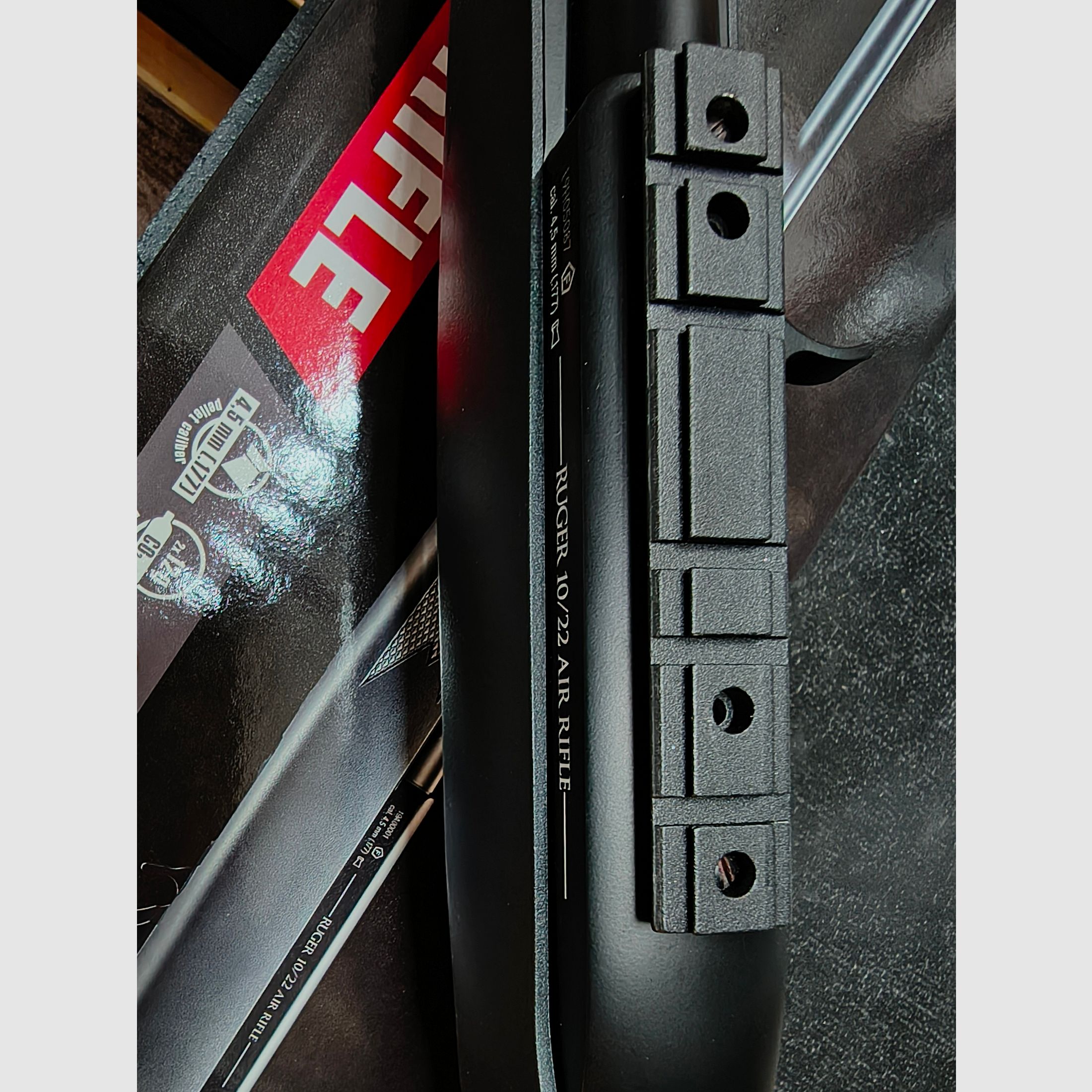 Ruger 10/22 Co2 rifle 4.5 mm Diabolo plus accessories