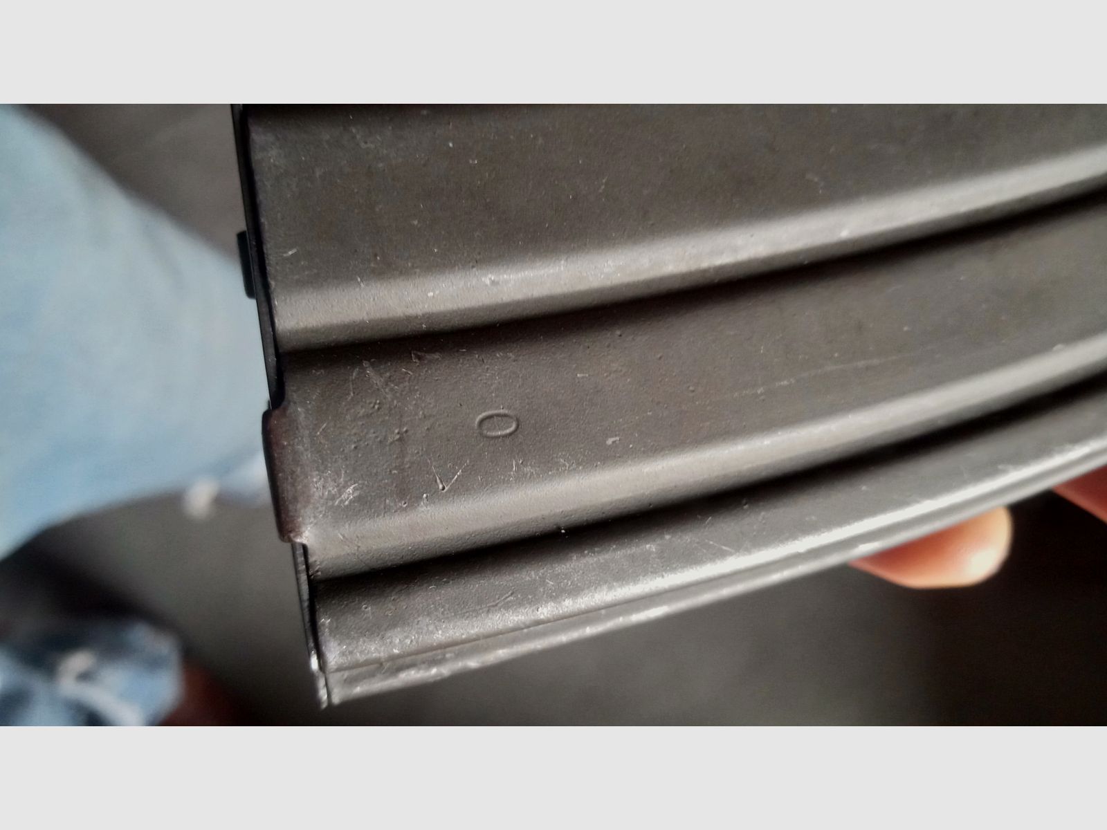 Galil 5.56 AK steel decorative magazine gray phosphated (non-functional/deactivated) / fits in AKM AK47 magazine thus also GSG Cybergun China-Yunker and Gillman Yunker