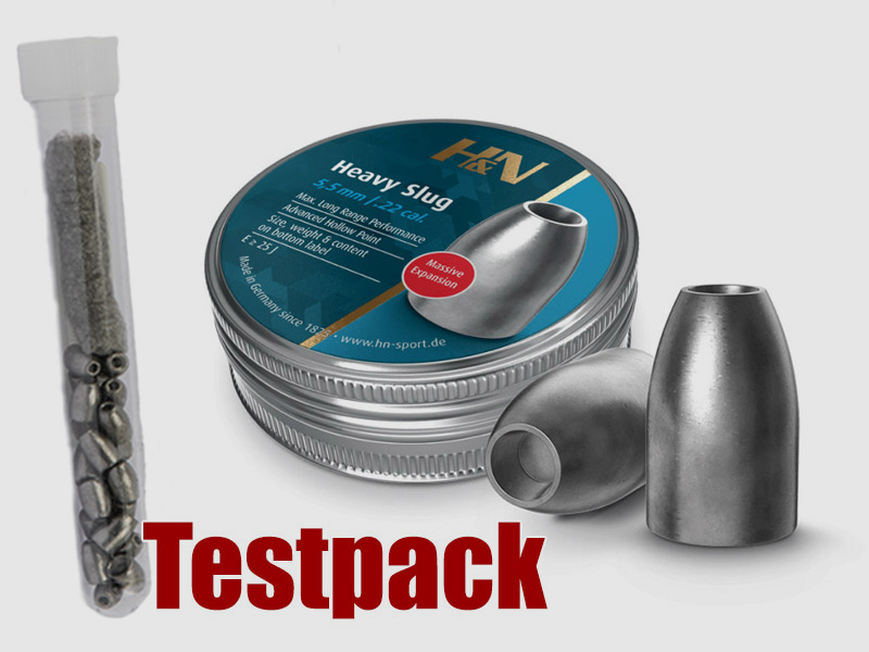 Testpack Hohlspitz Diabolos H&N Heavy Slug Kaliber 5,53 mm 2,20 g 34 gr 20 StĂĽck