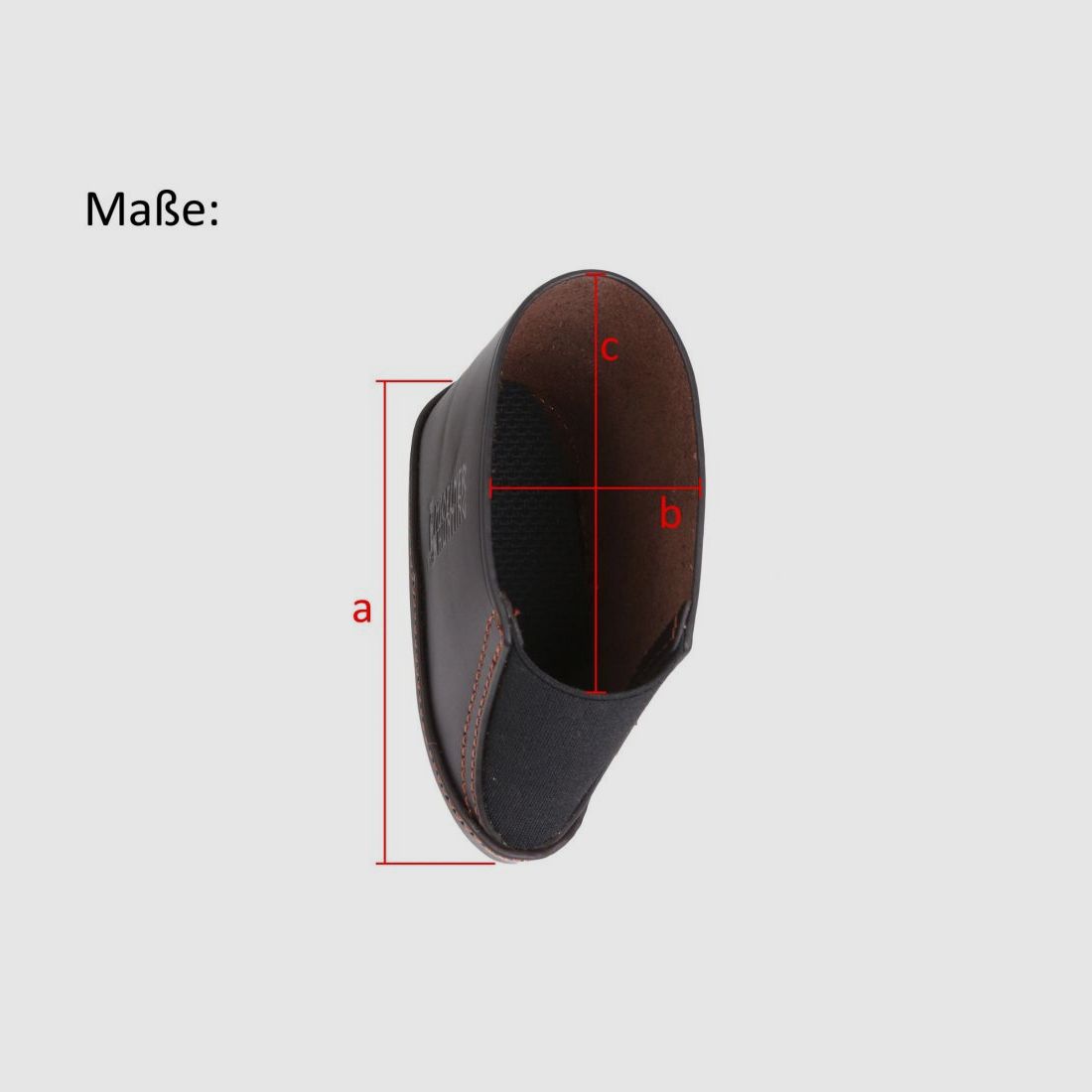 Shaft extension leather in three sizes