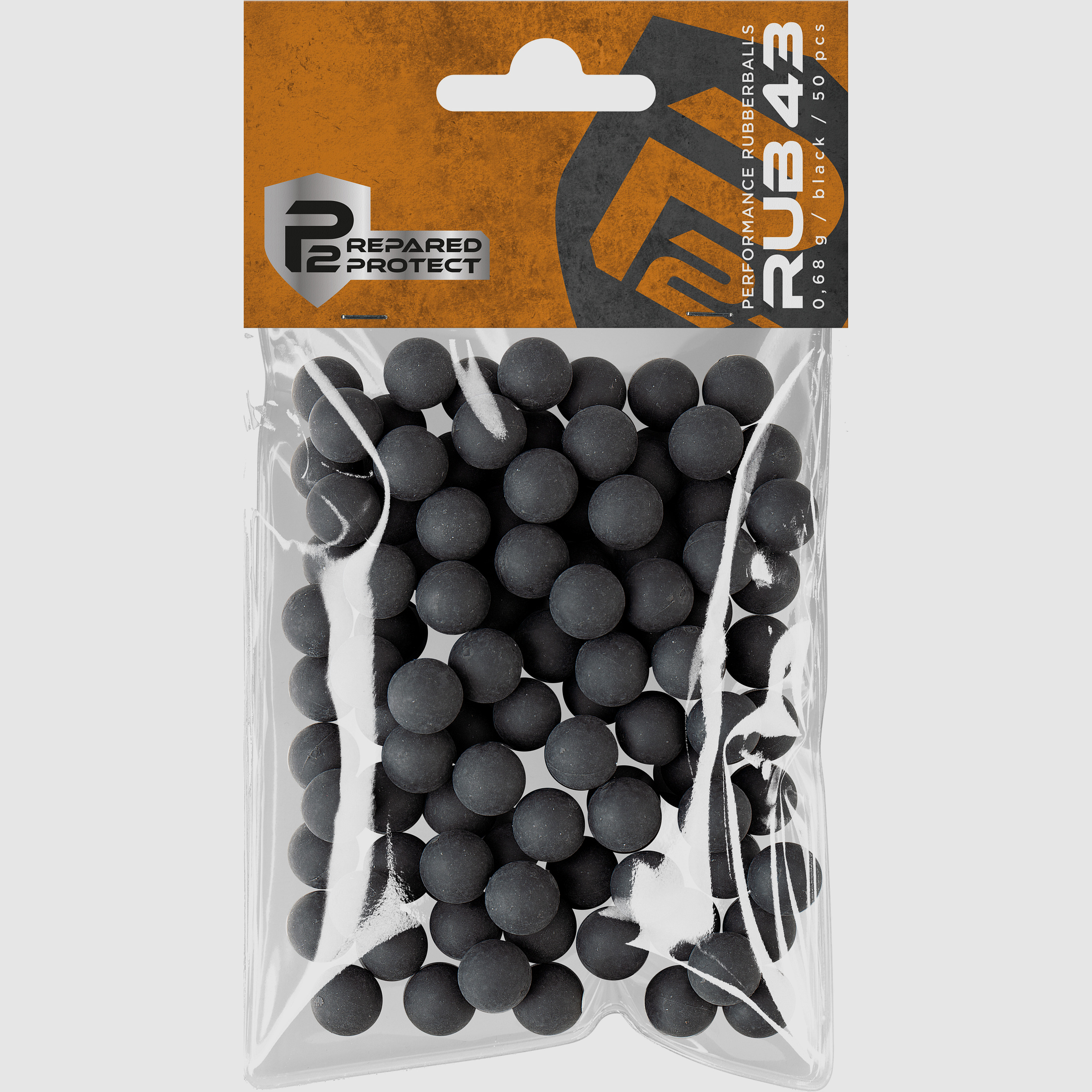 P2P RUB 43 .43, 0,68 g, schwarz, 50 St., Polybeutel