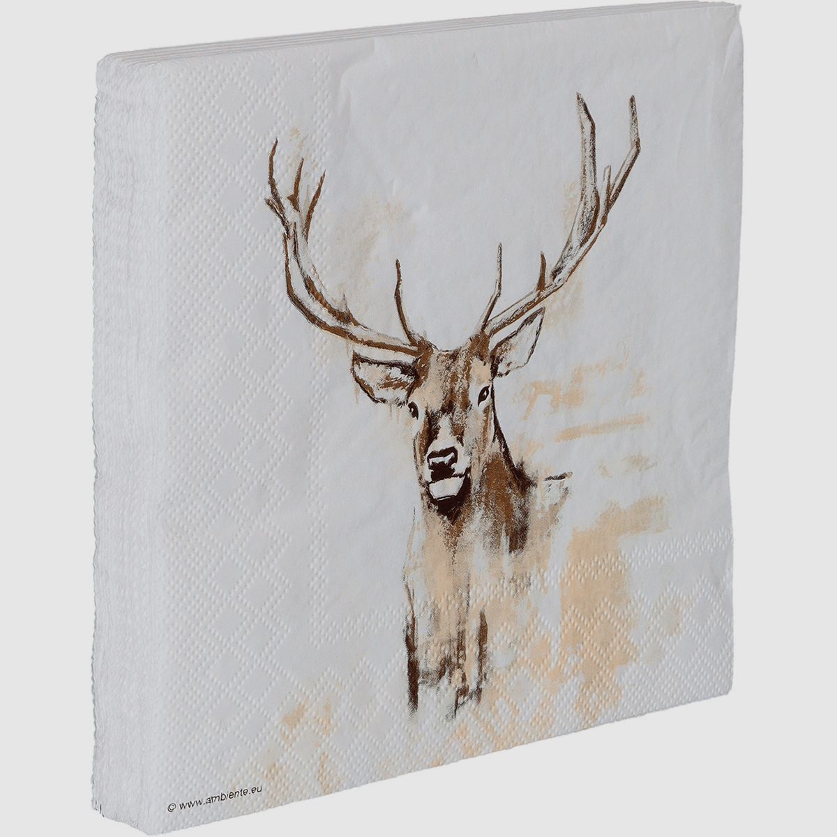AKAH Serviette Hirsch 2024 33 x 33 cm