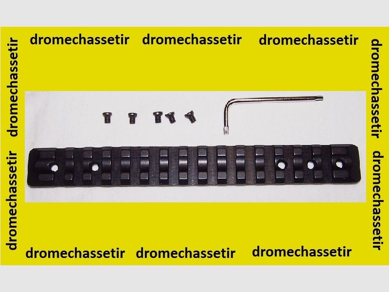 Picatinny-Schiene mit 21 mm Breite für Büchse HK SLB 200, mit Montage-Schrauben
