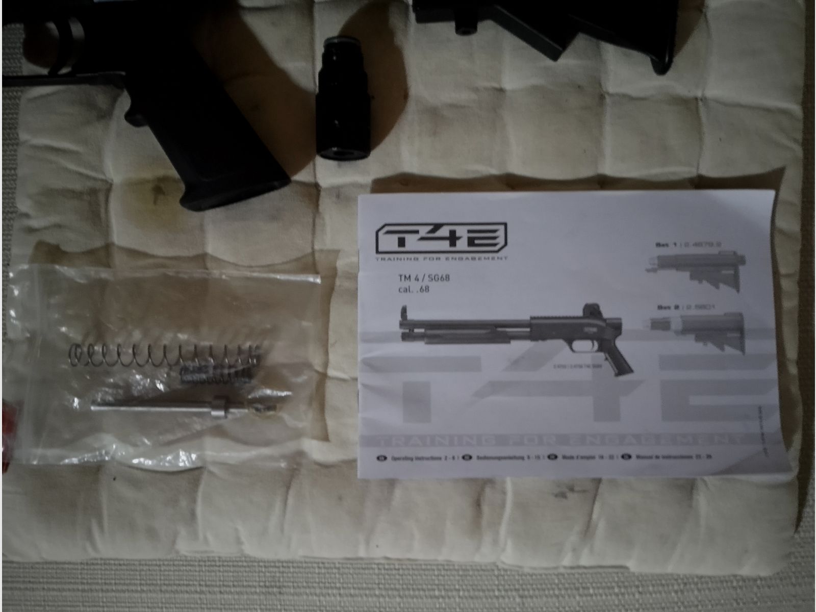  Walther T4E SG68 Shotgun co2 Druckluftgewehr Pumpgun Ram Home Defense Gewehr cal .68 Paintball Makierer + Export kit