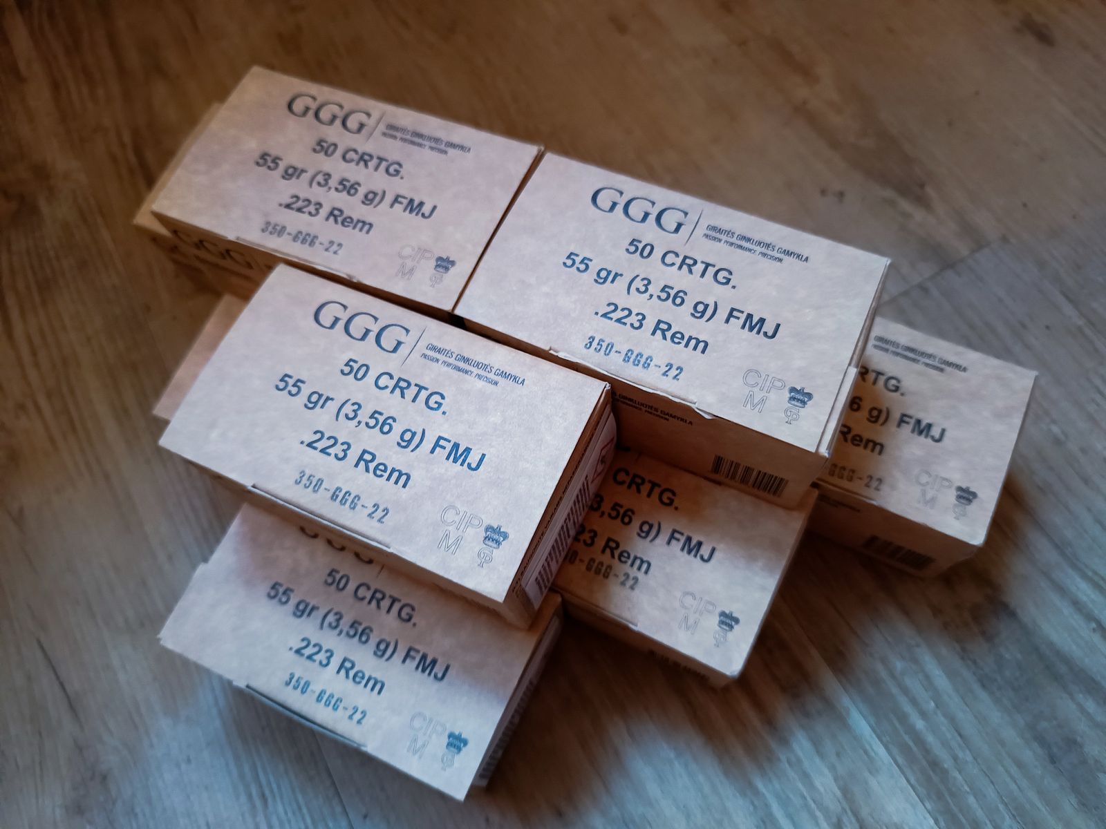 450 Schuss Munition .223 Rem, Neu & originalverpackt 