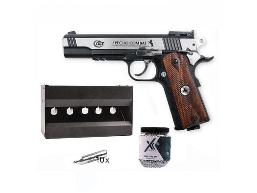 Colt Special Combat Classic CO2 Pistole 4,5mm BBs im Plinking-Set