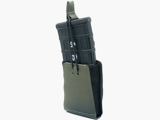 GBRS GROUP Portacargador simple de rifle 5.56 NATO con retención de bungee (Ranger Green)
