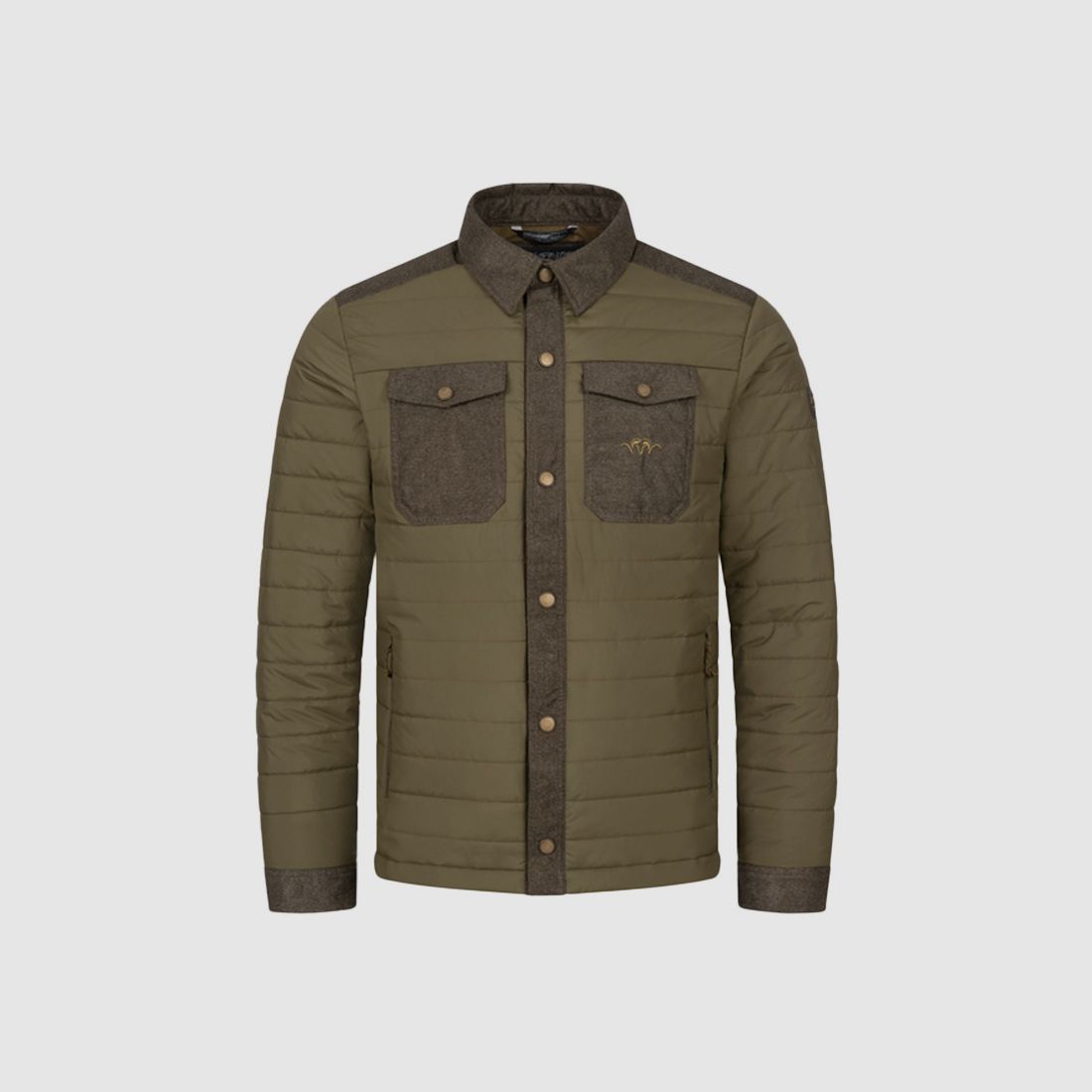 Blaser Ron Isolation Shacket donker olijf winterjassen voor heren