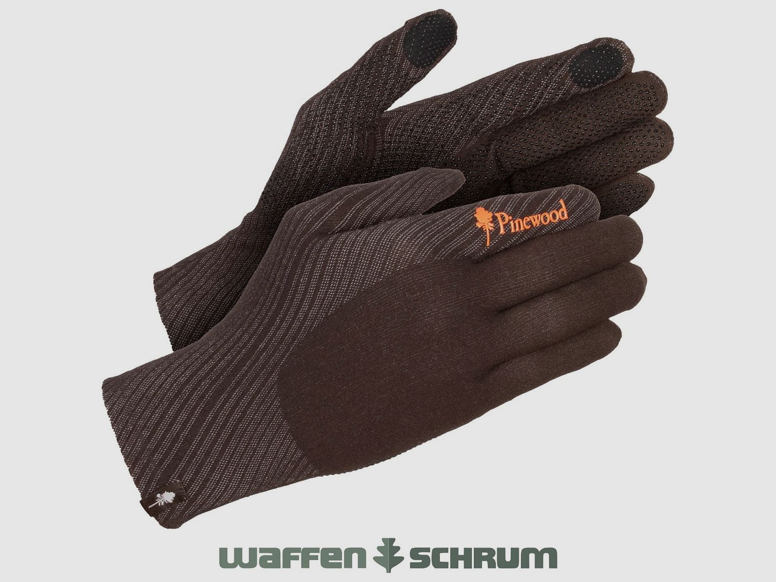 Gants Pinewood Hunters Liner Vert mousse/Marron foncé