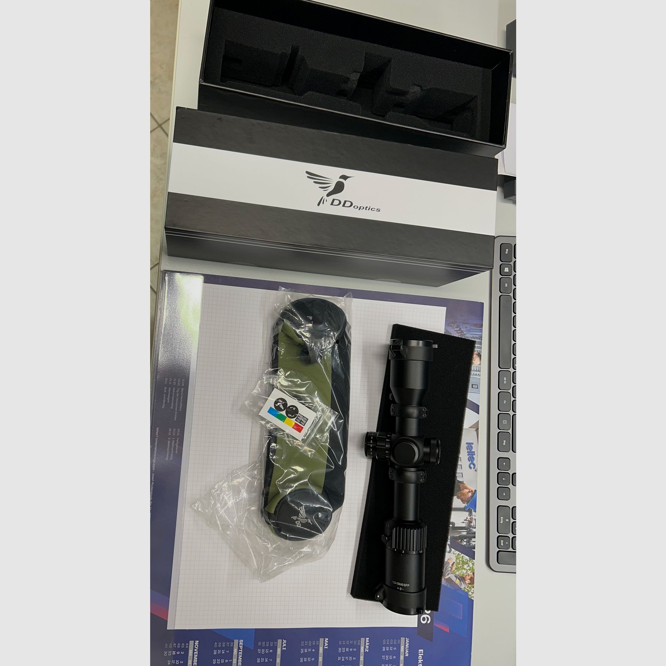 DDoptics riflescope | V10 1.5-15x40 NXT | MRAD | A4D with Blaser saddle mount