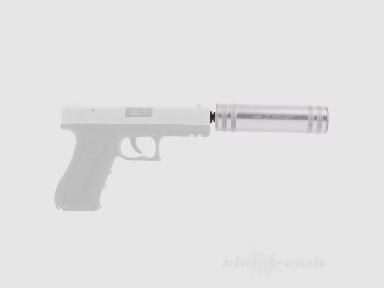 shoXx Silenziatore Universale per Pistole a Segnale - Argento, immagine 5 di 5