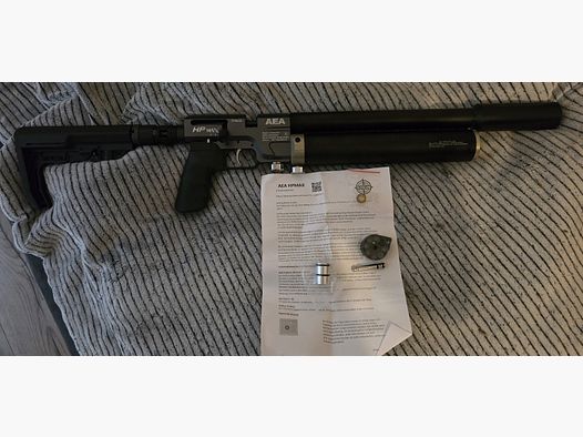 Carabina de aire comprimido Hp Max con silenciador