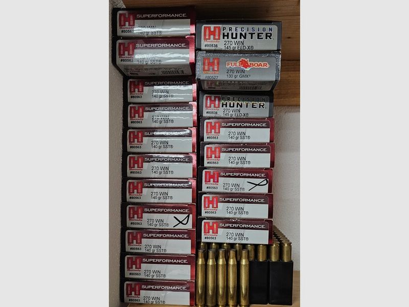 543 Leerhülsen Hornady .270win