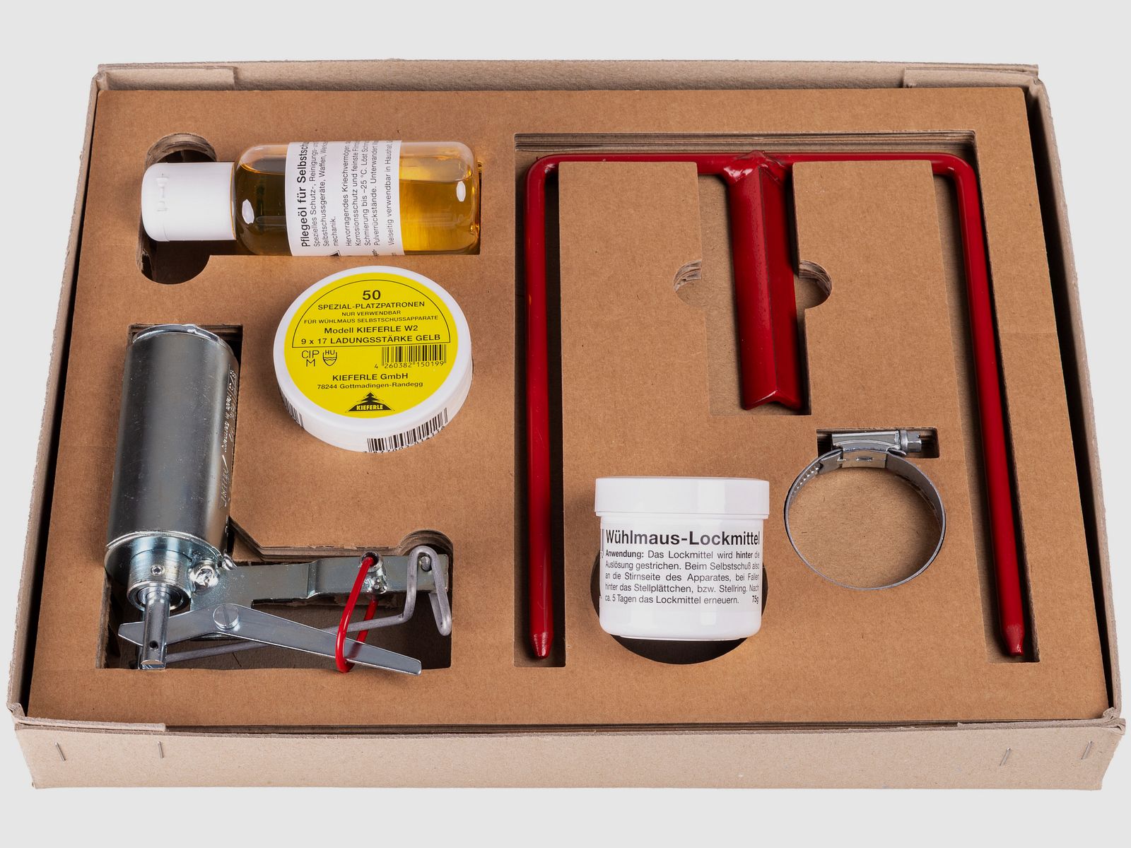 Complete set of self-triggering mole traps Mod. W2