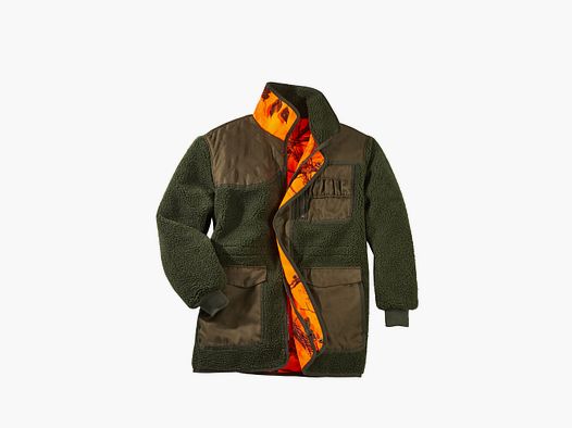 Scheibler reversible jacket Fox - Olive/Camo Orange