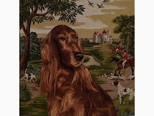 Lovergreen cushion motif cushion Irish setter