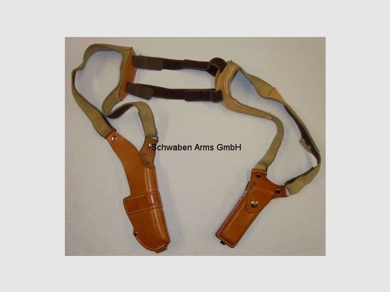 AKAH Polizeiholster, Schulterhalfter der Firma AKAH für Pistole SIG SAUER P6 und P225, verschiedene Stellungs- Holster, Bild 1 von 3