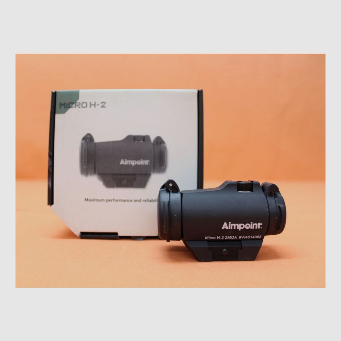 Aimpoint	 Aimpoint Micro H-2 (200185) Leuchtpunktvisier 2MOA Dot (6cm auf 100m) Montageplatte Weaver/Picatinny