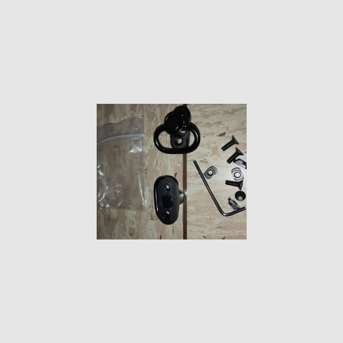 Gun holder Picatinny 20mm strap mounting metal adapter black new