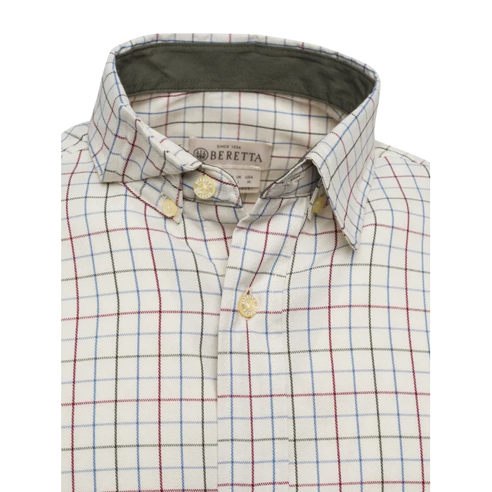 Beretta Hemd Charlow LS in Elfenbein/Blauw, afbeelding 3 van 4