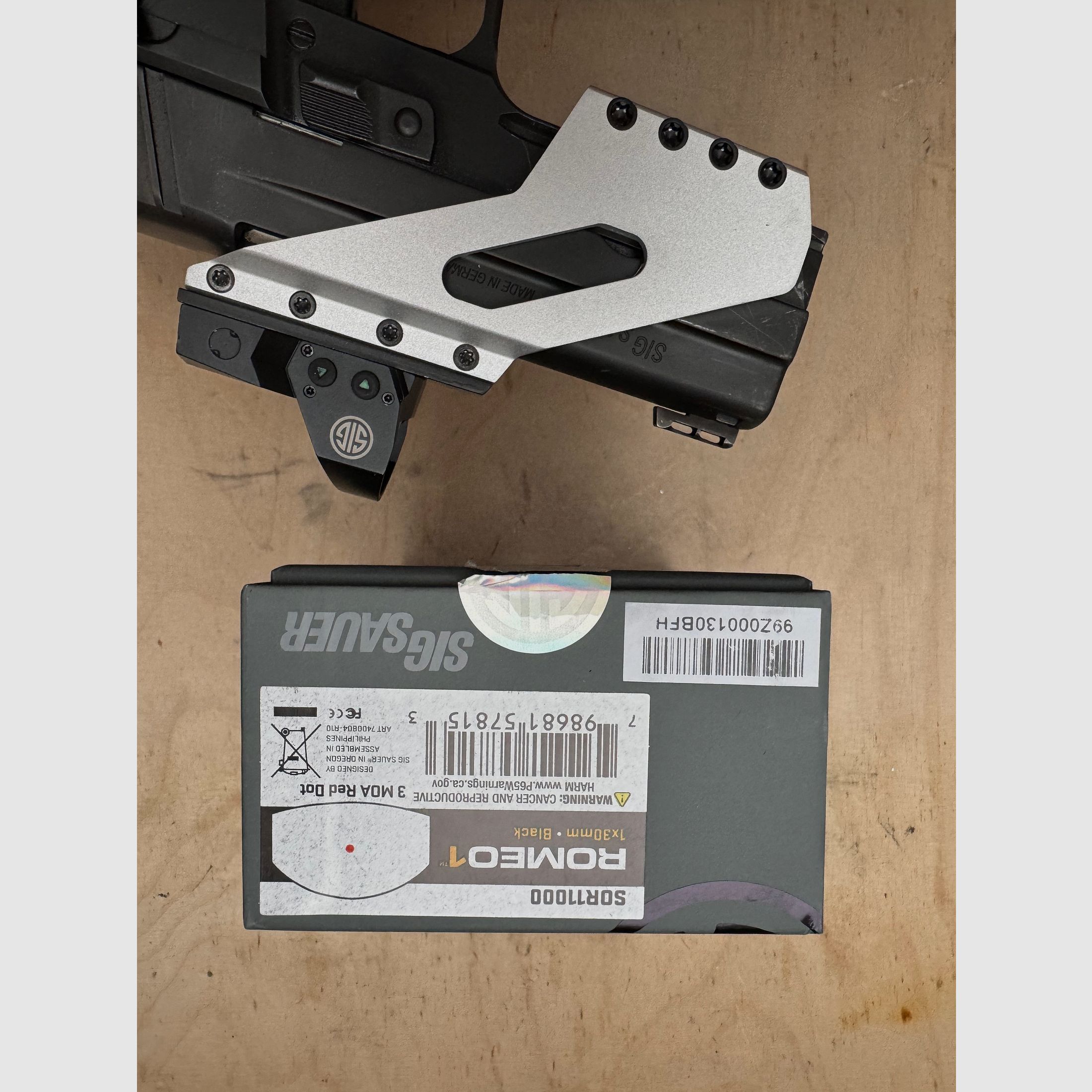 Sig Sauer x-Mount Gen.1 mit Romeo1