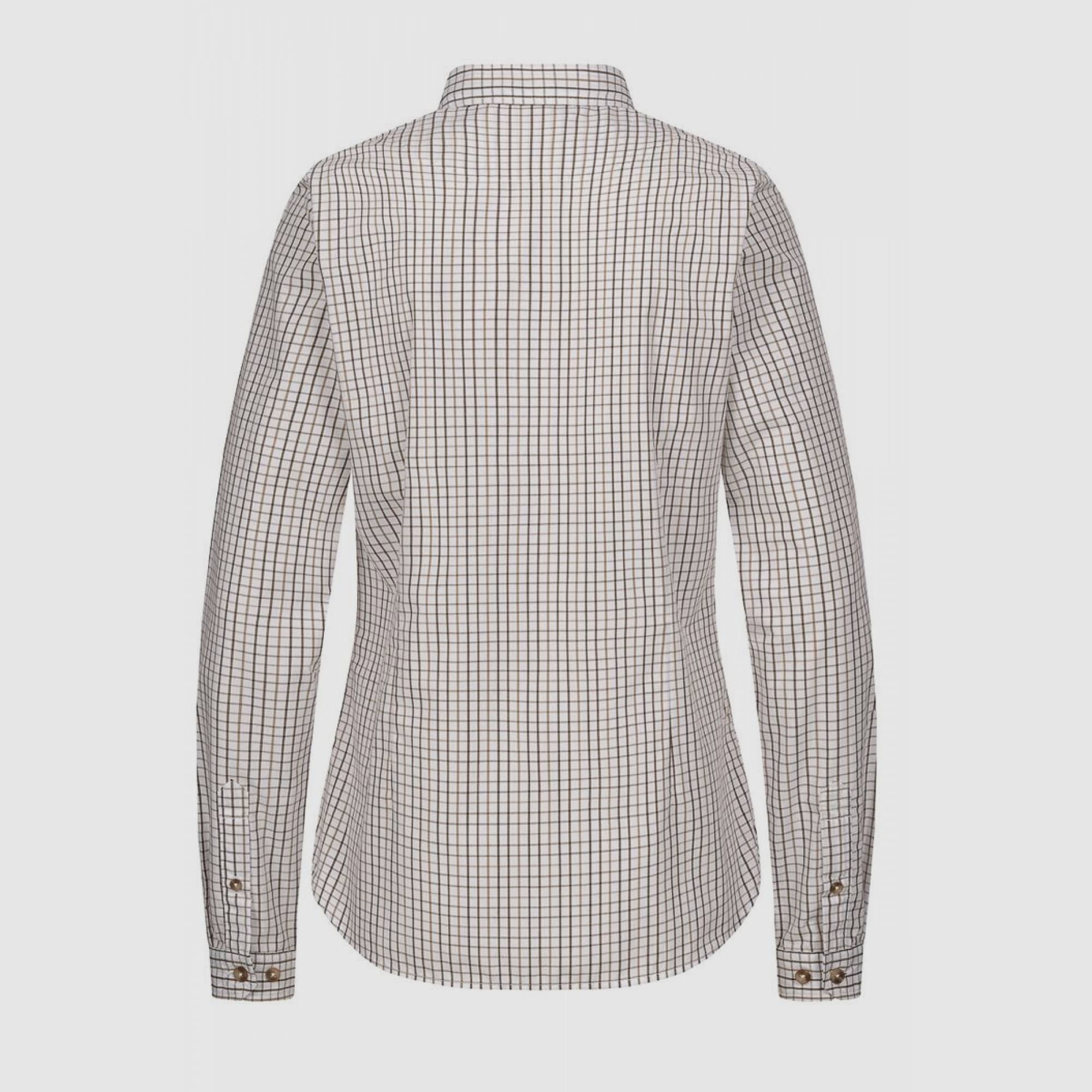 Blaser Damenbluse Juna oliv/beige kariert