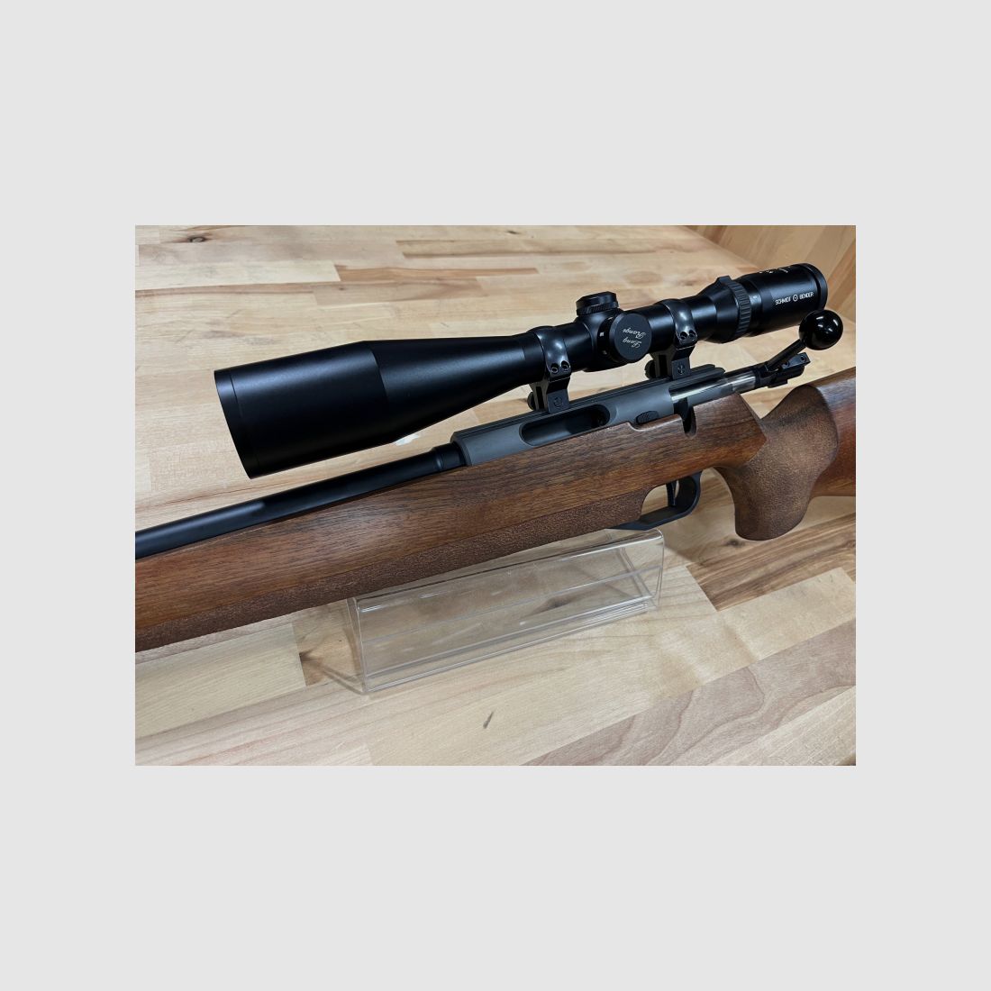 Keppeler Repetier-Matchwaffe Kal. .22 Hornet Einzellader Schmidt und Bender 4-16x50 !LINKSWAFFE!