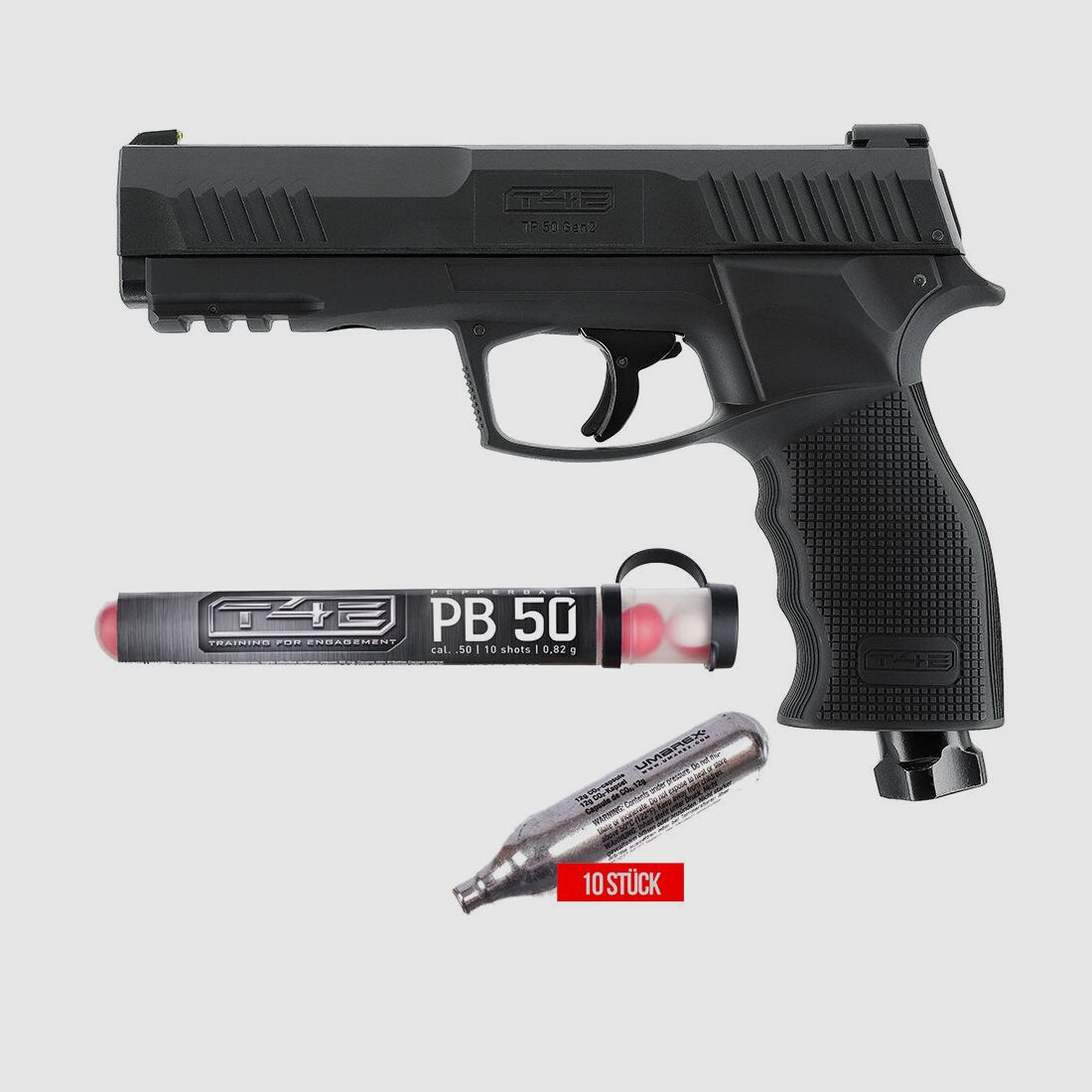 UMAREX	 T4E TP50 Gen2 CO2 Pistole RAM .50 im Set mit Pepperballs