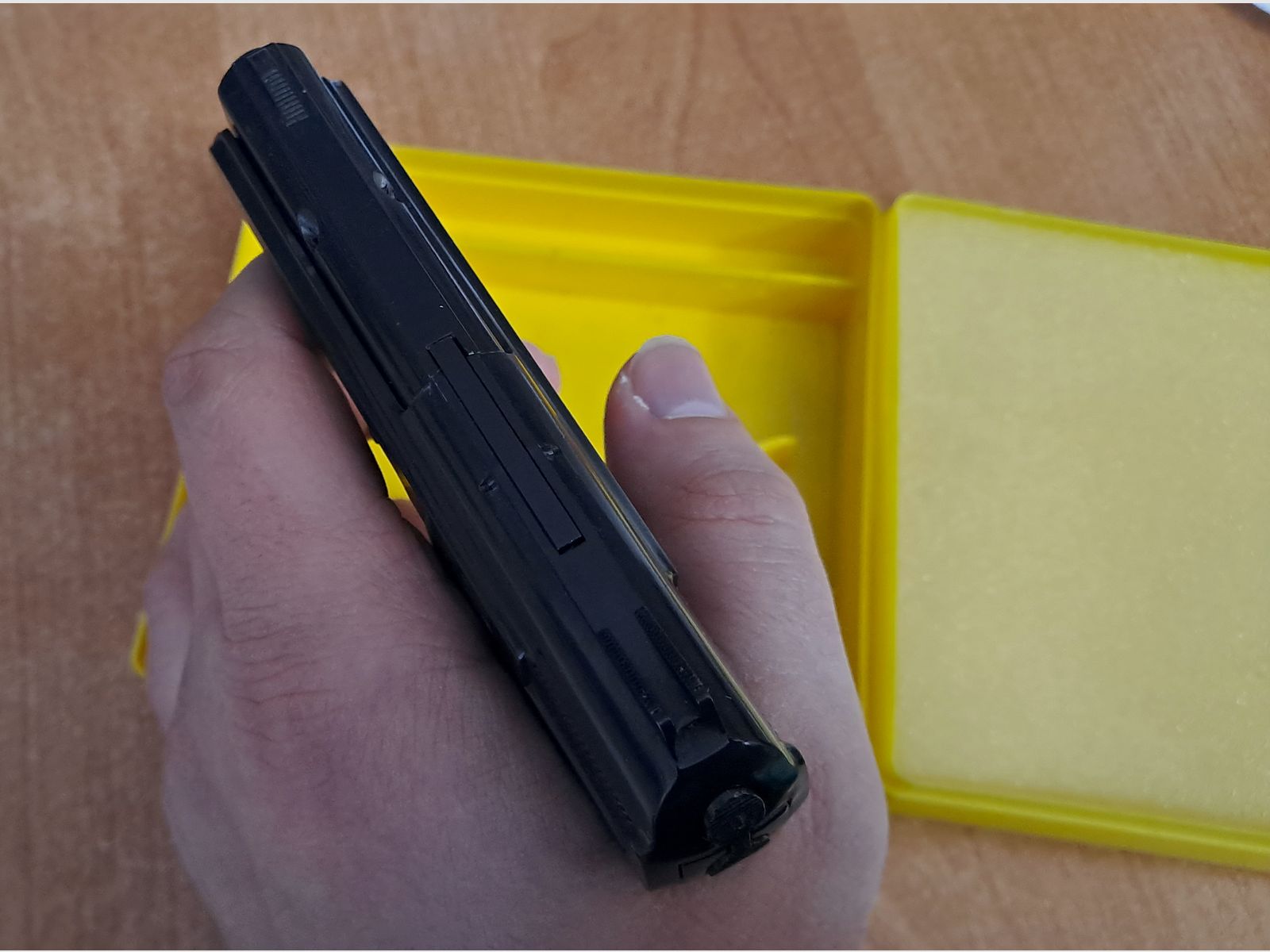 Alte Reck Gaspistole P10 im Kaliber 8 mm Knall/ PTB 38-69 in Verpackung!