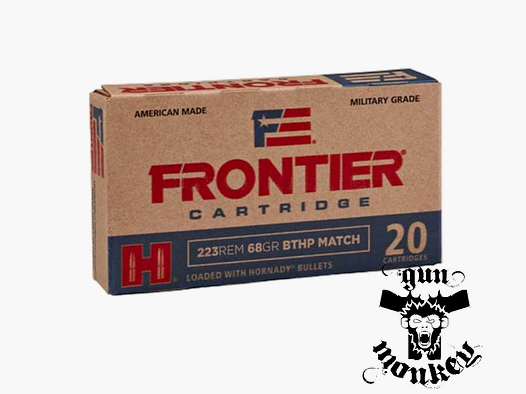 Amunicja Hornady Frontier kal. 223Rem BTHP 4,41g/68gr (1op=20szt) (FR160)