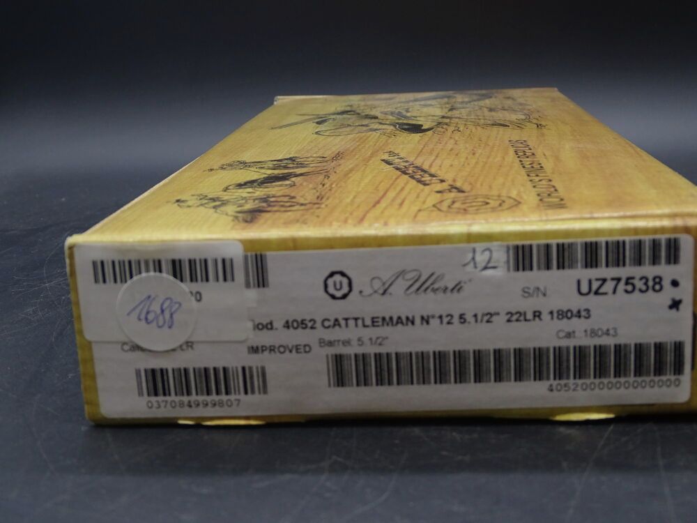 Uberti 1873 Cattleman 5 1/2 " Kaliber .22lr 12 Schusstrommel 1873 Cattleman, Bild 4 von 4