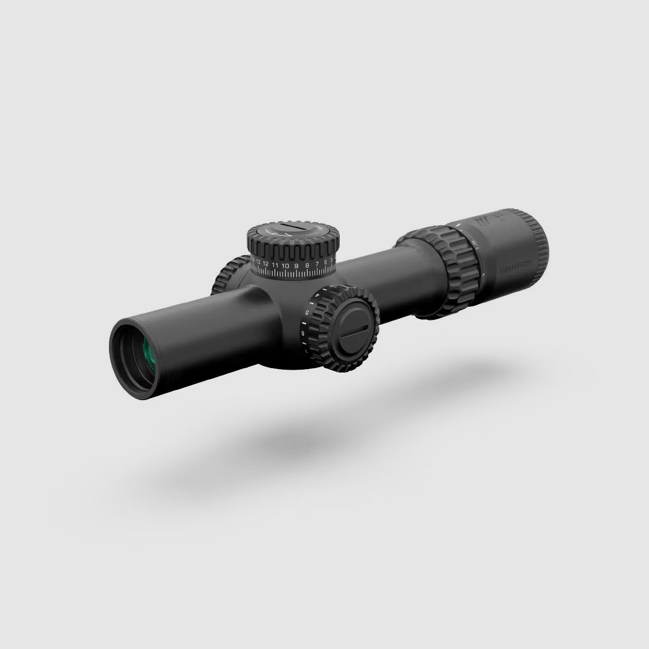 Swampfox Warhorse 1-6x24 FFP LPVO Zielfernrohr - MIL-Absehen, rot beleuchtet, 34 mm