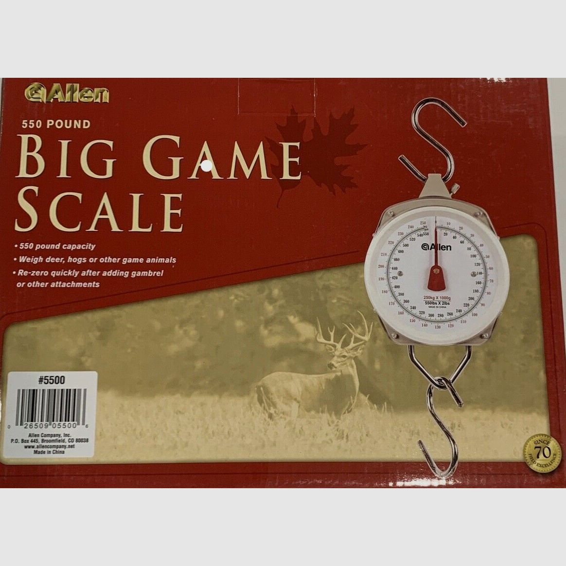 Big Game Scale 550 Pound / Waage 250kg