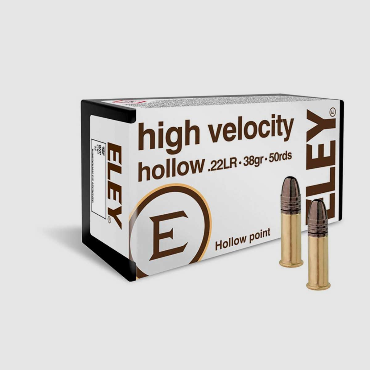 Munition ELEY High Velocity Hollow Point Kal. .22 LR - 22Lr Eley High Velocity HP, Bild 1 von 3