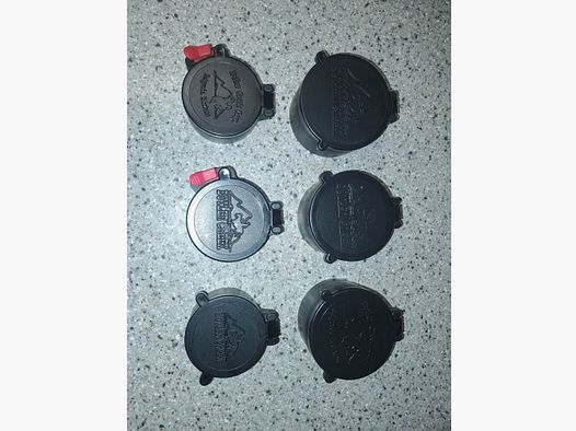 Butler Creek Flip-Open Scope Caps, Opjektivkappe, Konvolut 