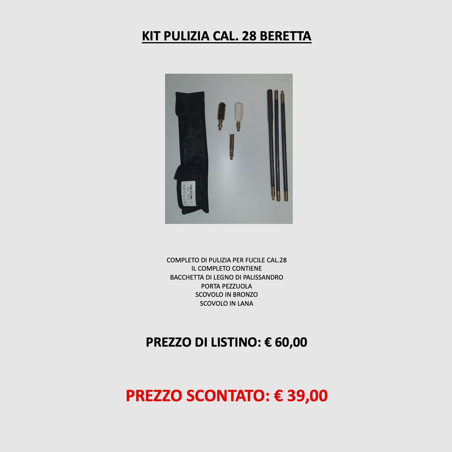 Beretta – Reinigingsset voor Geweer kal.28, afbeelding 4 van 4