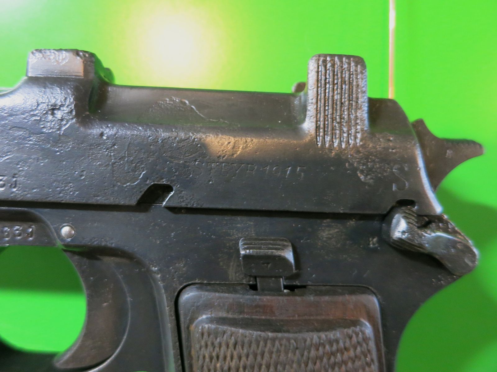 Steyr Hahn M1912 – Halbautomatische Pistole  Modell STEYR 1915; 9 mm Steyr   #85