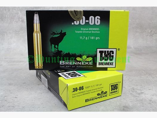 Brenneke TUG .30-06 Spr. 181gr. 11,7g 20 piezas precios por cantidad