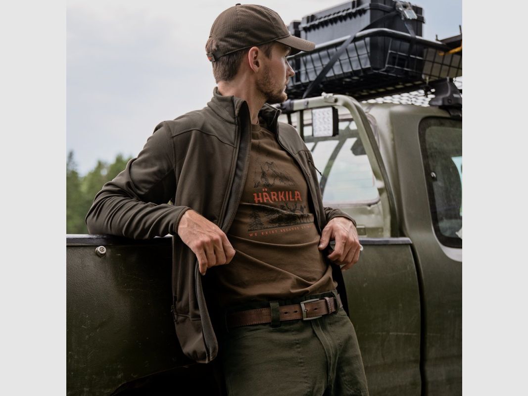 Härkila Nature T-Shirt for Men, Slate Black, image 3 of 4