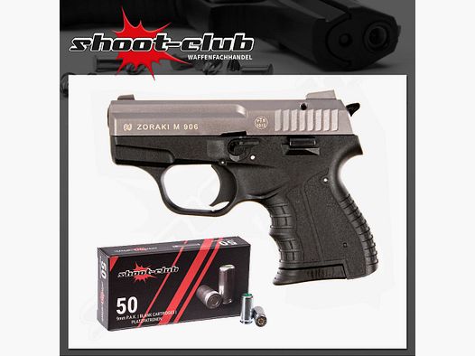 Divers Zoraki 906 set de pistolas de fogueo + 50 cartuchos de fogueo