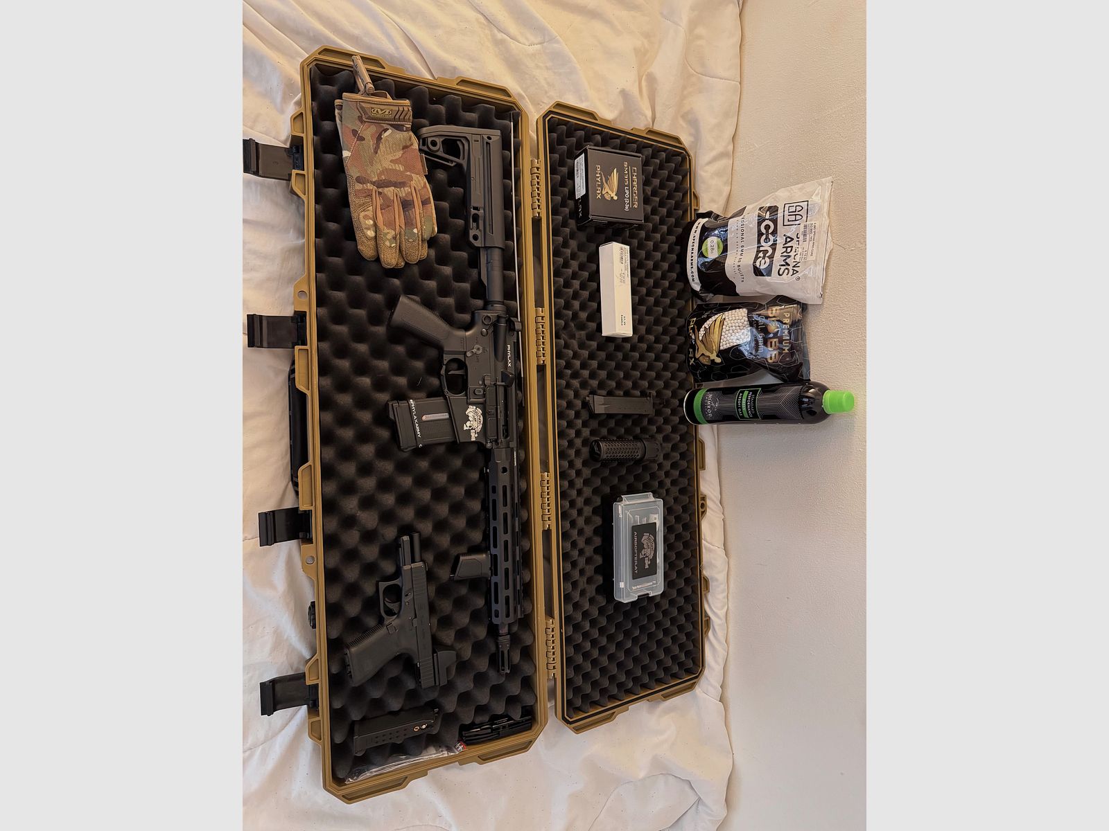 Conjunto de airsoft completamente nuevo